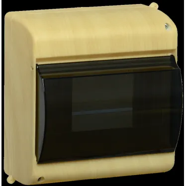 Бокс с прозрачной крышкой КМПн 2/6 для 6-х автоматических выключателей (Сосна)