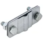 Зажим соед. параллельный пол./прут.—пол. оц. Сталь