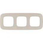 Valena ALLURE Рамка 3 поста слоновая кость универсальная