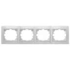 Рамка на 4 поста гор., СУ, Plano, белый, 1-504-01