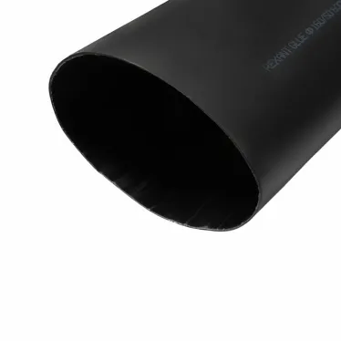 Термоусаживаемая трубка клеевая 160,0 50,0 мм, (3-4-1) черная, упаковка 1 м, REXANT