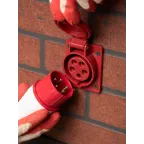 Вилка кабельная 32А 3Р+Е IP44 переносная 380В