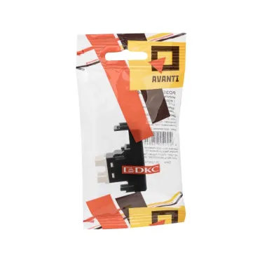 Avanti Телефонная розетка ''Черный квадрат'' RJ-12, 1 модульная