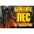 Знак ''Берегите лес от огня!'' 1200х800 мм