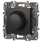 Светорегулятор поворотно-нажимной, 400ВА 230В, Эра Elegance, антрацит,14-4101-05