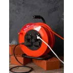 Удлинитель на катушке 'Атлант 2.0' 4 гнезда 30м с заземлением ПВС 3x1.5 16А/3.5кВт IP44 PROxima