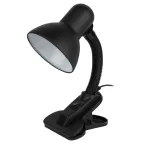 Светильник настольный на прищепке черный матовый N-102-E27-40W-BK