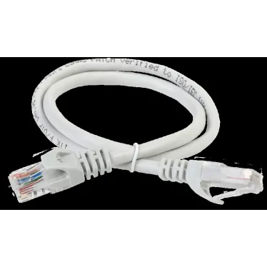 Патч-корд категория 6A UTP 0.5м LSZH серый