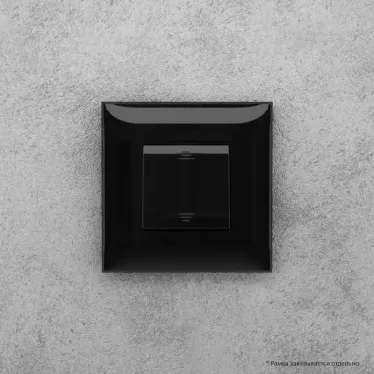 Avanti Выключатель одноклавишный, в стену, Черный квадрат