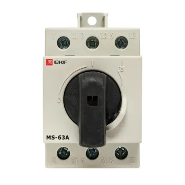 Рубильник модульный MS-63A 3P на DIN-рейку PROxima