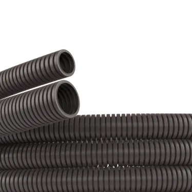 Труба гофрированная PA6V0 50мм без протяжки темно-серая (15м)