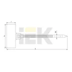 Хомут с площадкой ХП1 3х200 (100 шт)