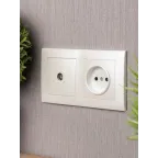 Валенсия Рамка 2-местная жемчуг