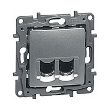 ETIKA Информационная розетка RJ 45 категория 5e UTP алюминий