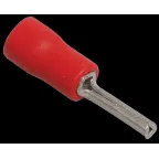 Наконечник круглый штыревой изолированный НкИш 0. 5-1.5 красный (100шт)