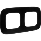 Valena ALLURE Рамка 2 поста матовый черный универсальная