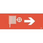 Этикетка самоклеящаяся 350х130мм ''Пожарный кран/стрелка направо'' IEK