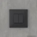 Avanti Кнопка двухклавишная в стену, , Черный матовый