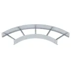 Угловая секция 90° лестничного лотка 110х400 мм R-500 мм