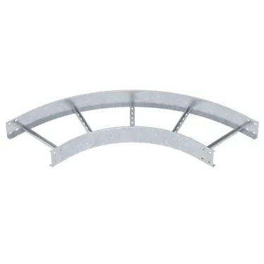 Угловая секция 90° лестничного лотка 110х400 мм R-500 мм