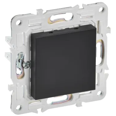 SKANDY Заглушка с суппортом SK-C01Bl черный IEK