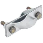 Зажим заземления диагональный стержень-стержень нержавеющая сталь