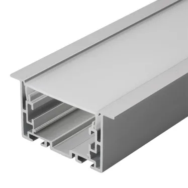 Профиль с экраном S2-LINIA69-F-2500 ANOD+OPAL (ARL, Алюминий)