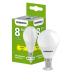 Лампа светодиодная G45 шар 8Вт 230В 3000К E14 GENERICA