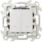 Выключатель жалюзи 10A 250В, белый, S24 Harmonie