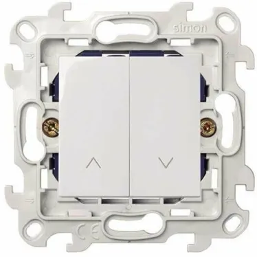 Выключатель жалюзи 10A 250В, белый, S24 Harmonie