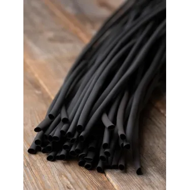 Трубка термоусаживаемая ТУТ нг 6/3 черная в отрезках по 1м PROxima