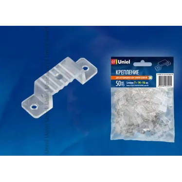 Крепление для светодиодной ленты 220В 5050 14-16 м цвет прозрачный UCC-K14 CLEAR 05 0 POLYBAG