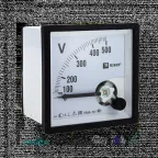 Вольтметр VM-A721 аналоговый на панель 72х72 (квадратный вырез) 500В прямое подключение PROxima