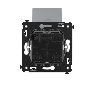 Avanti Розетка с крышкой в стену 2P+E с з/ш Закаленная сталь