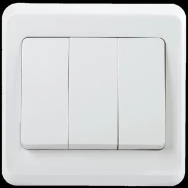 ВС10-3-0-ВБ Выключатель 3 кл. 10А ВЕГА белый