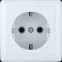 ХИТ Розетка наружная с заземлением 16А белая