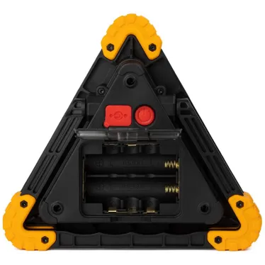 Фонарь автомобильный AA-801 аккумуляторный, светодиодный, аварийный знак [15 Вт, COB+LED, power bank]