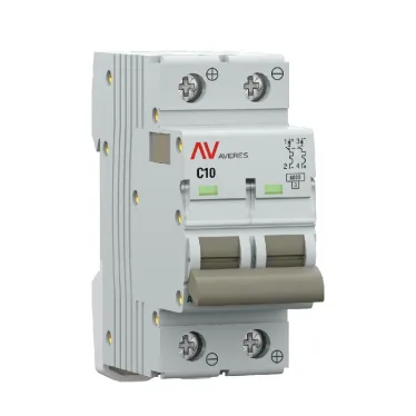 Выключатель автоматический AV-6 DC 2P 10A (C) 6kA AVERES