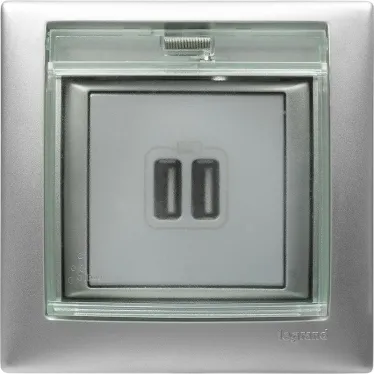 VALENA Рамка 1 пост алюминий IP44