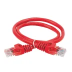 Патч-корд категория 5е UTP 0.5м PVC красный
