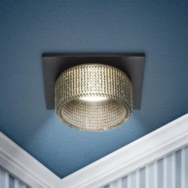 Встраиваемый светильник декоративный DK110 BK/GR MR16 GU5.3 черный серый