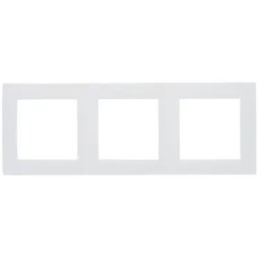 15 Рамка на 3 поста белый