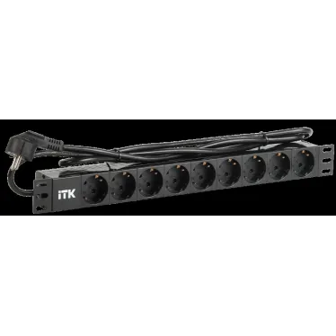 Блок розеток PDU 9 розеток 1U шнур 2м вилка алпроф