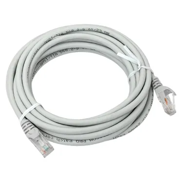 Патч-корд TERACOM PRO Cat.6 экранированный UTP оболочка LSZH серый (5.0м)