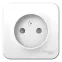 BLANCA розетка наружная без заземления со шторками изол.пл., 16А, 250В, белый