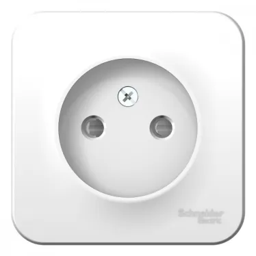 BLANCA розетка наружная без заземления со шторками изол.пл., 16А, 250В, белый