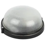 Светильник НБП 03-60-001 Акватермо алюминий/стекло IP54 E27 max 60Вт D176 круг черный