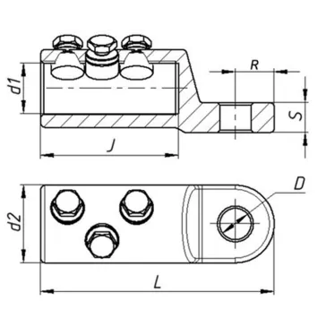 Наконечник болтовой 3НБВ-5-005 (500/630) ЗЭТАРУС