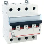 Выключатель автоматический четырехполюсный 16А C DX3-E 6кА