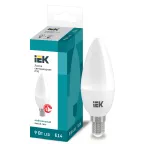                  Лампа светодиодная C35 свеча 9Вт 230В 4000К E14 IEK
               